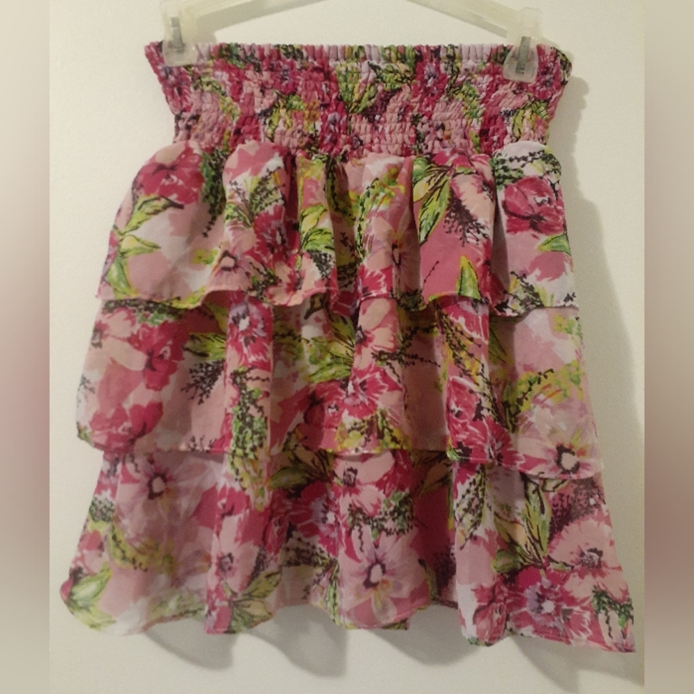 🦋4 for 20$🦋 Kids Pink G:21 Skirt With Flowers